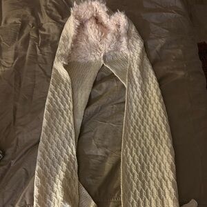 Cream Knit scarf